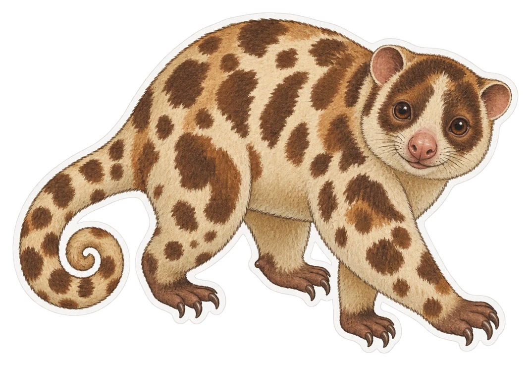 Le couscous tacheté (Spilocuscus maculatus)