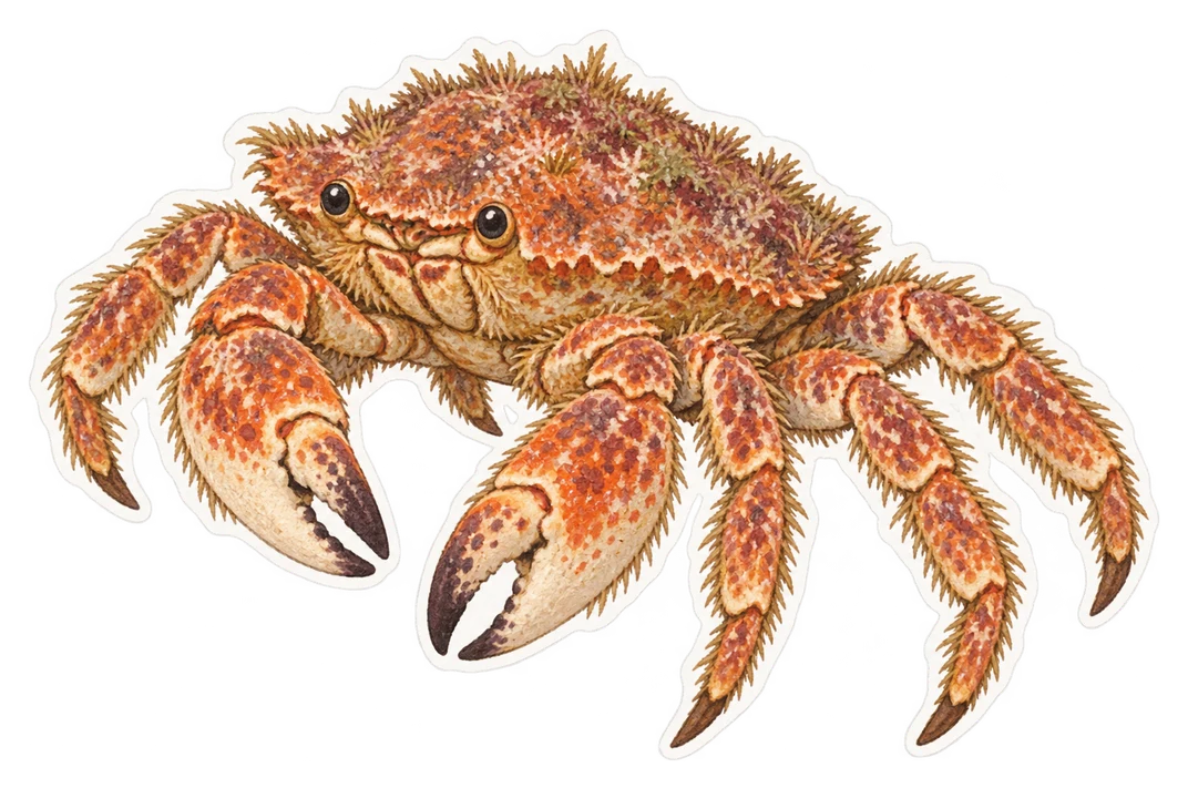 Le crabe chevelu du Pacifique (Erimacrus isenbeckii)