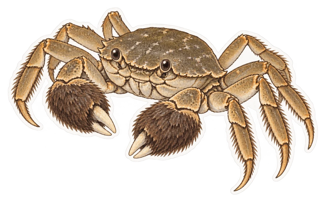 Le crabe chinois (Eriocheir sinensis)