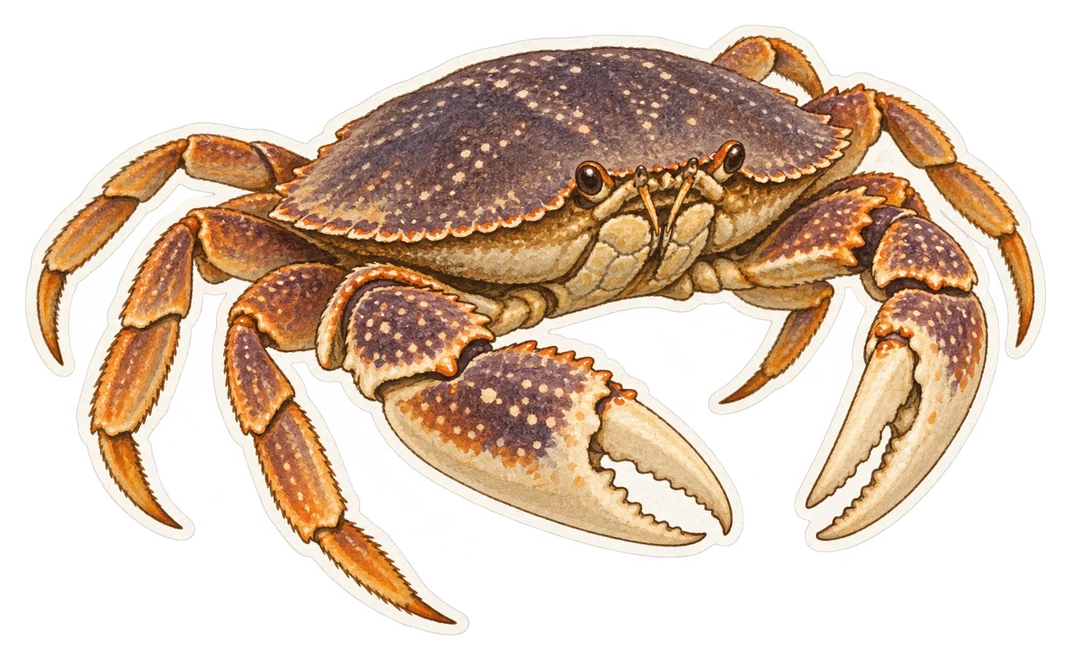 Le crabe de Dungeness (Metacarcinus magister)