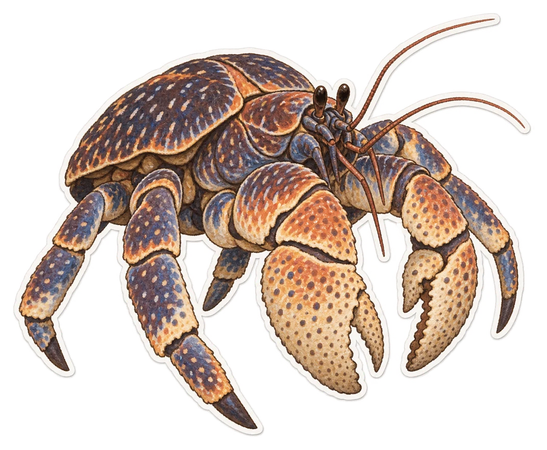 Le crabe des cocotiers (Birgus latro)