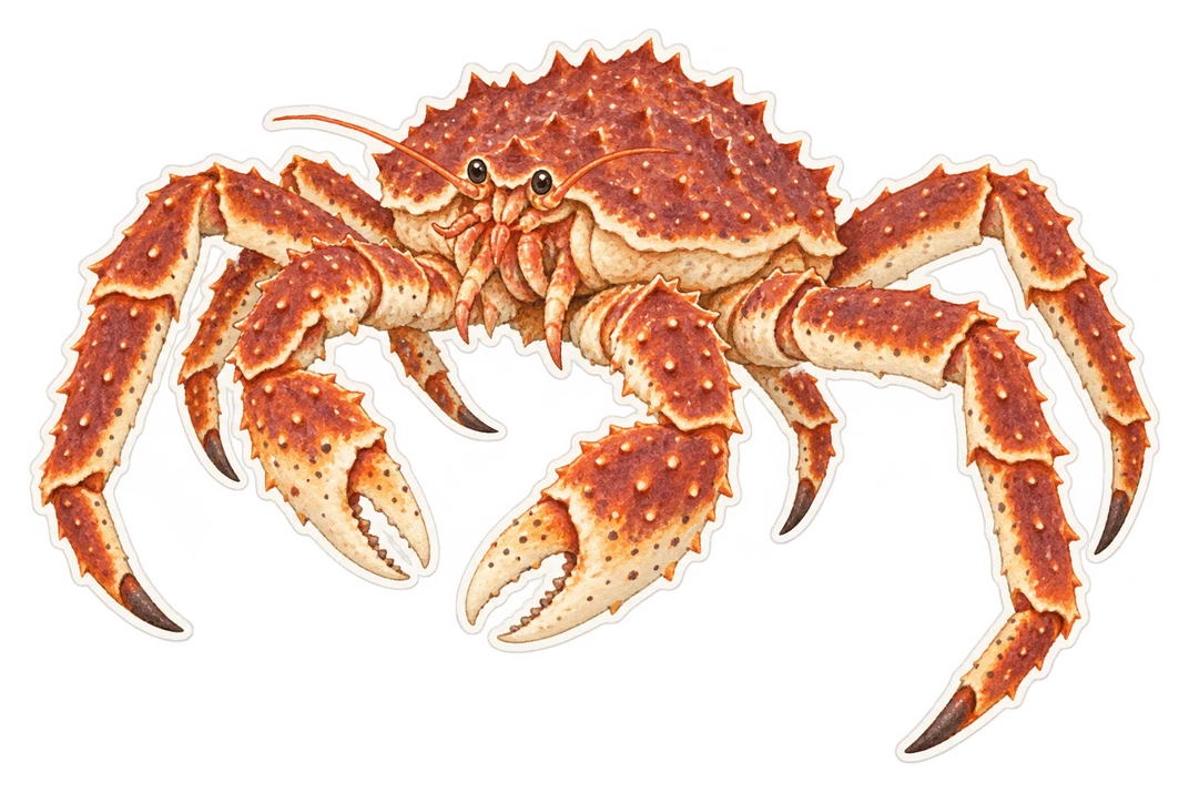 Le crabe royal du Kamtchatka (Paralithodes camtschaticus)