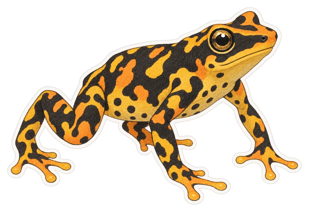 Le crapaud arlequin de Río Pula (Atelopus balios)