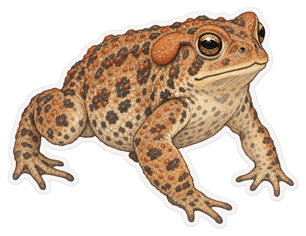 Le crapaud d’Amérique (Anaxyrus americanus)