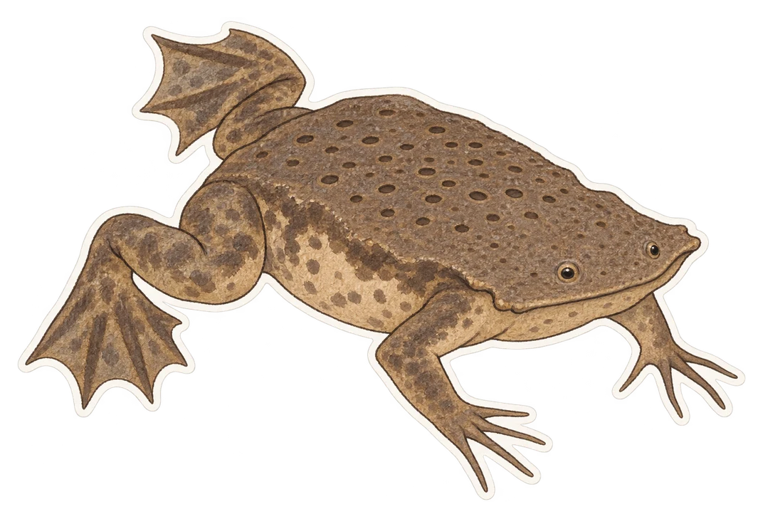 Le crapaud du Suriname (Pipa pipa)