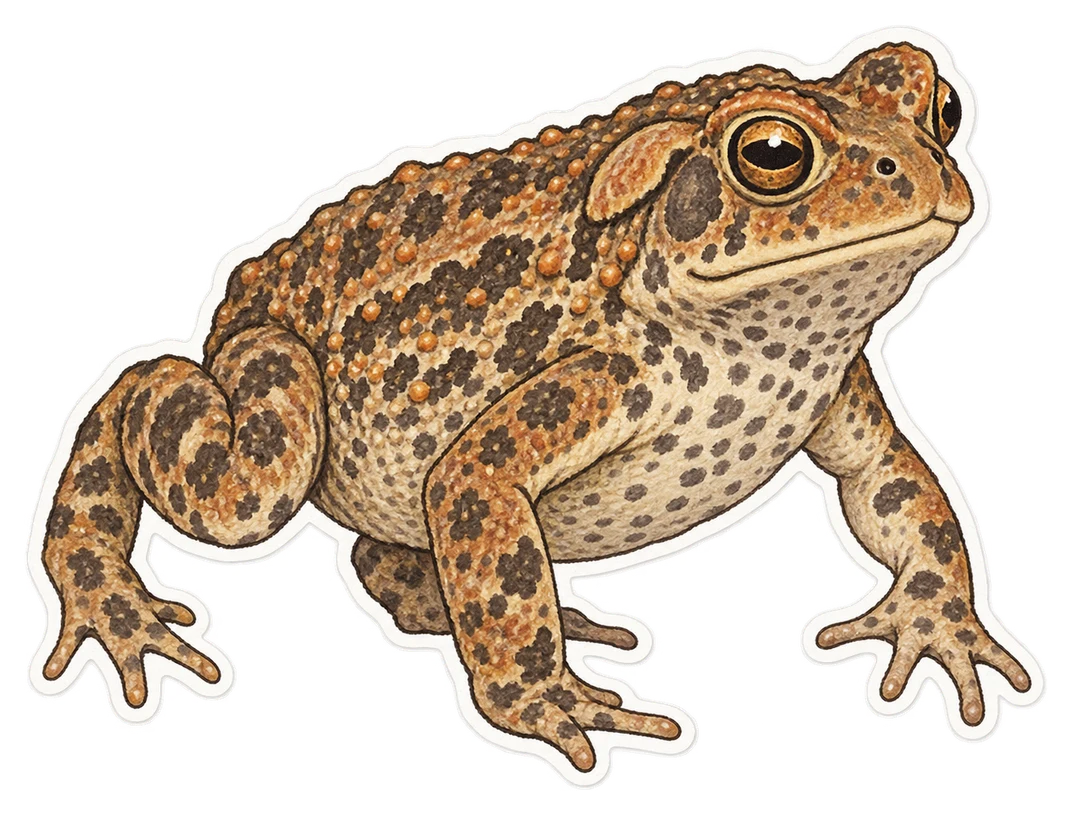 Le crapaud guttural (Sclerophrys gutturalis)