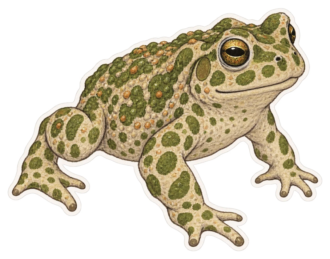 Le crapaud vert baléarique (Bufotes balearicus)