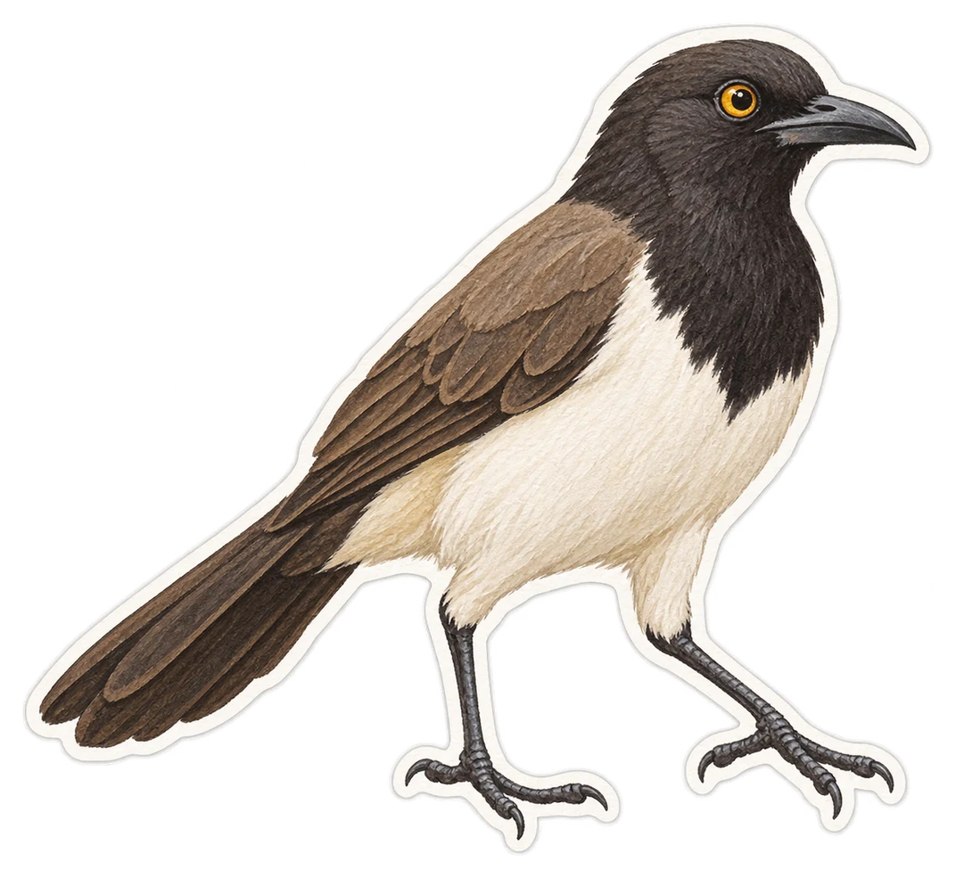 Le cratérope bicolore (Turdoides bicolor)