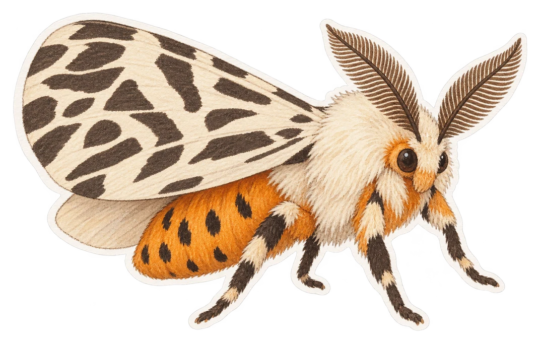 Le creatonotos gangis (Creatonotos gangis)