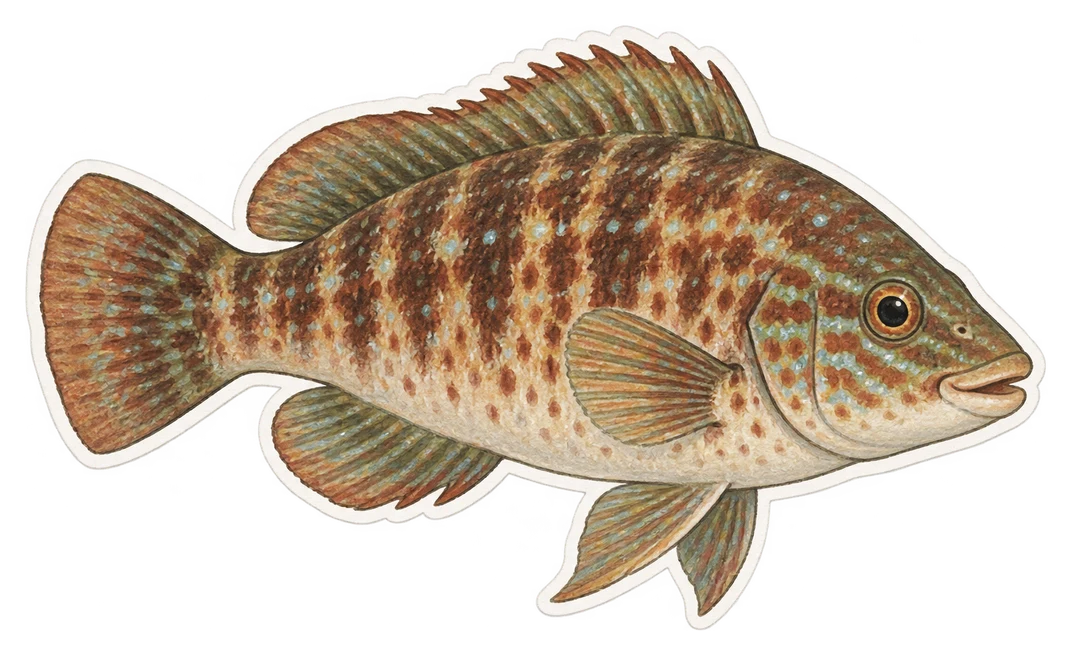 Le crénilabre commun (Ctenolabrus rupestris)