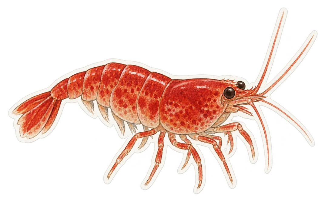 La crevette cerise (Neocaridina davidi)