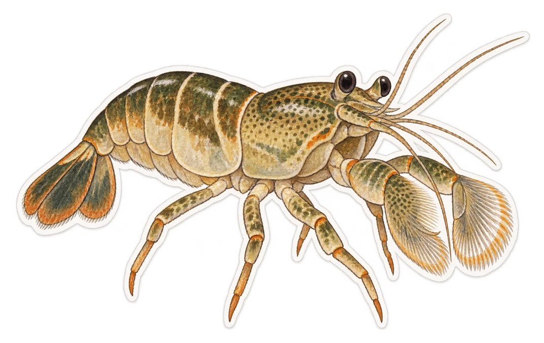 La crevette du Gabon (Atya gabonensis)