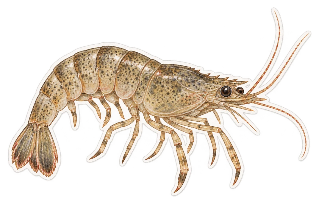 La crevette grise (Crangon crangon)