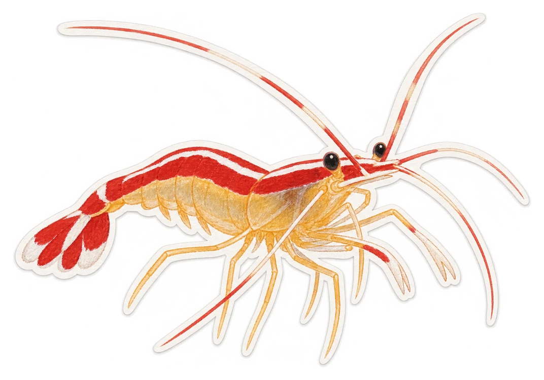 La crevette nettoyeuse (Lysmata amboinensis)