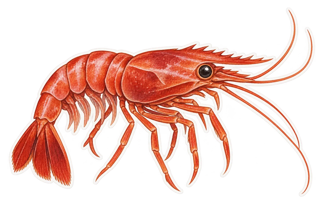 La crevette rouge (Aristeus antennatus)