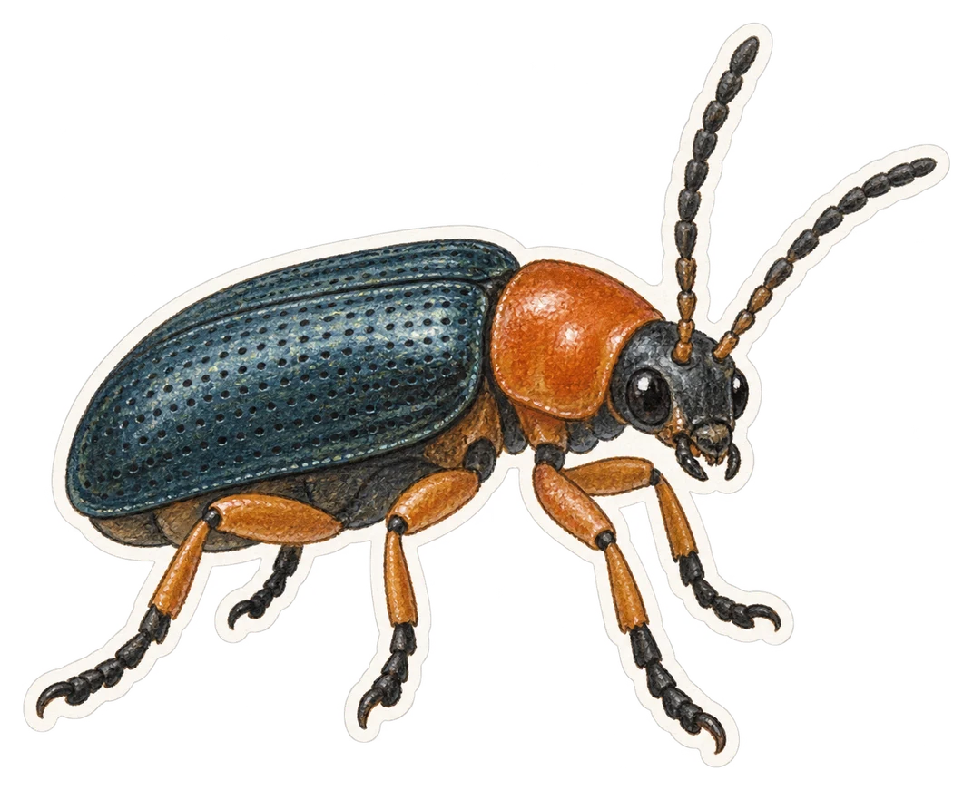 Le criocère des céréales (Oulema melanopus)