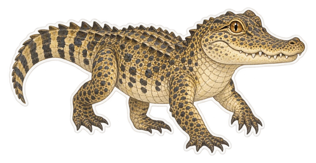 Le crocodile cubain (Crocodylus rhombifer)