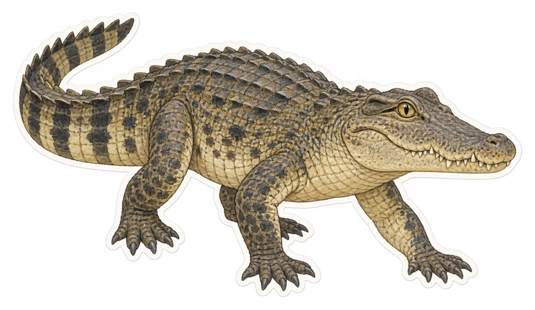 Le crocodile des marais (Crocodylus palustris)