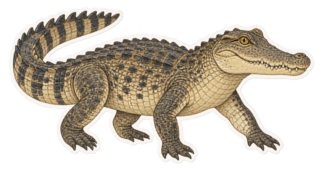 Le crocodile du Siam (Crocodylus siamensis)