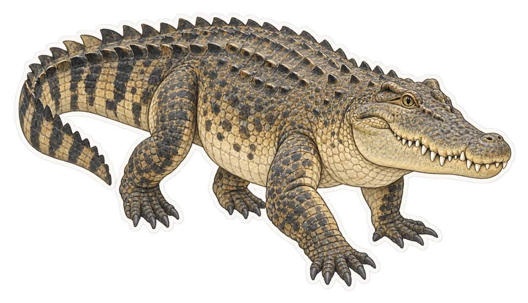 Crocodile marin