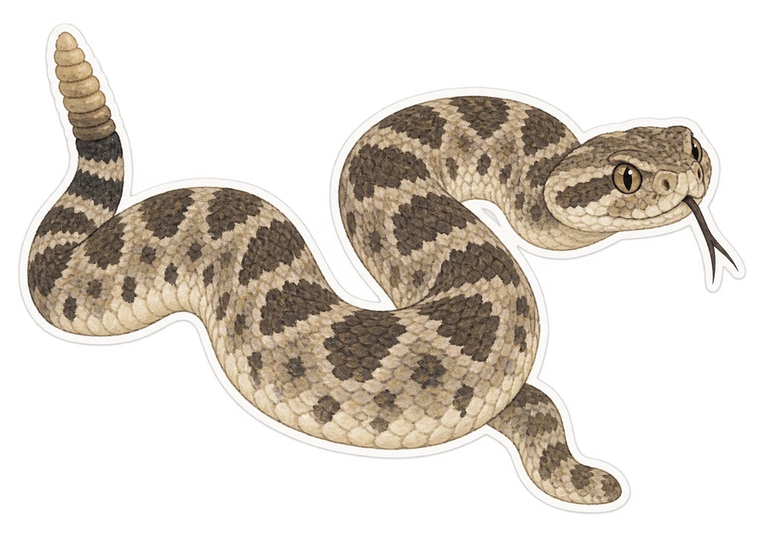 Le crotale de l’Oregon (Crotalus oreganus)