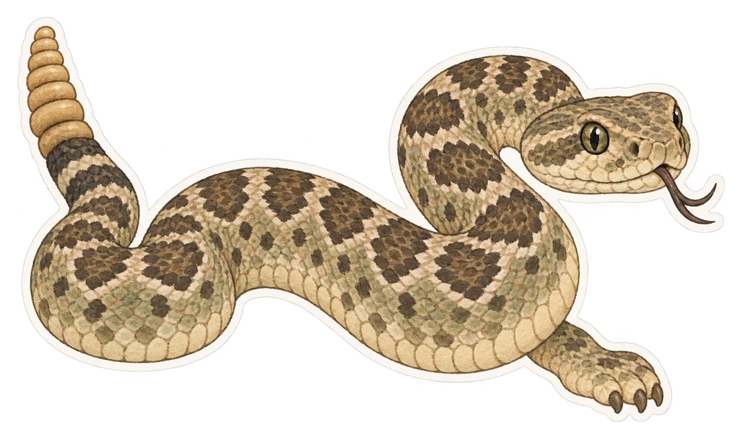 Le crotale de l’Ouest (Crotalus viridis)