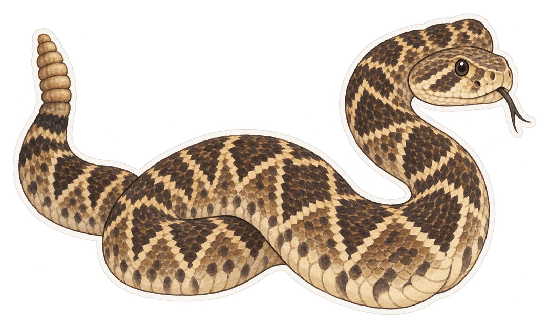 Le crotale diamantin de l’Est (Crotalus adamanteus)
