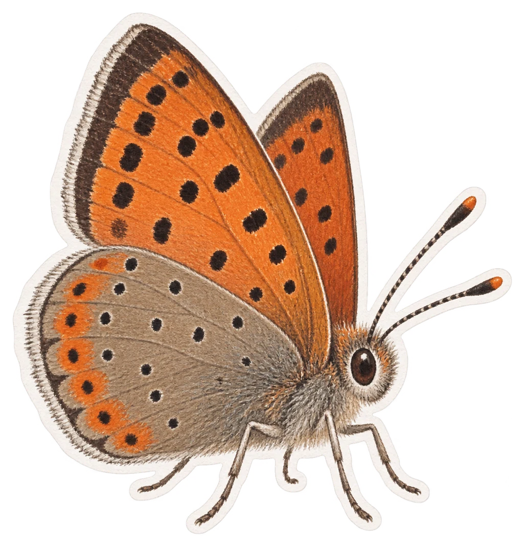 Le cuivré de la bistorte (Lycaena helle)