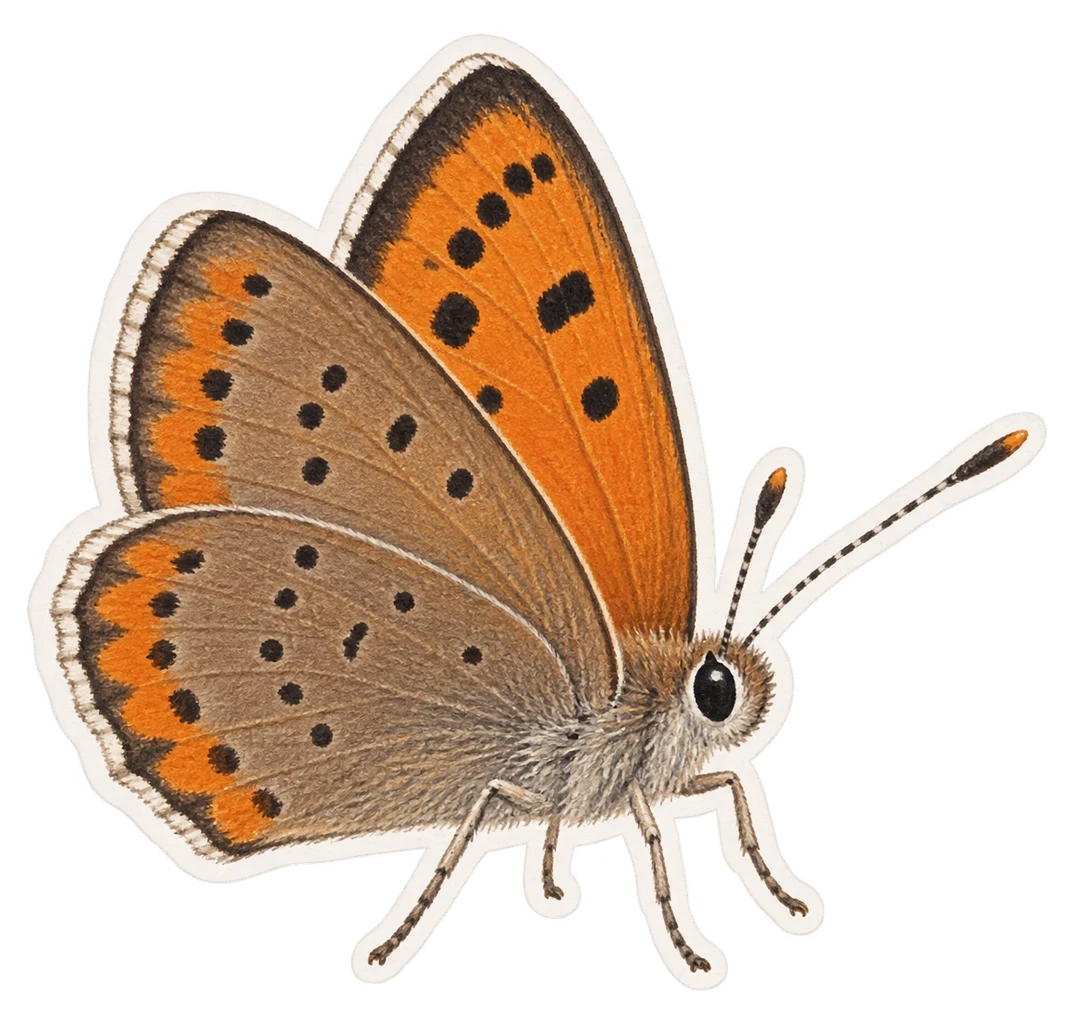 Le cuivré fuligineux (Lycaena tityrus)