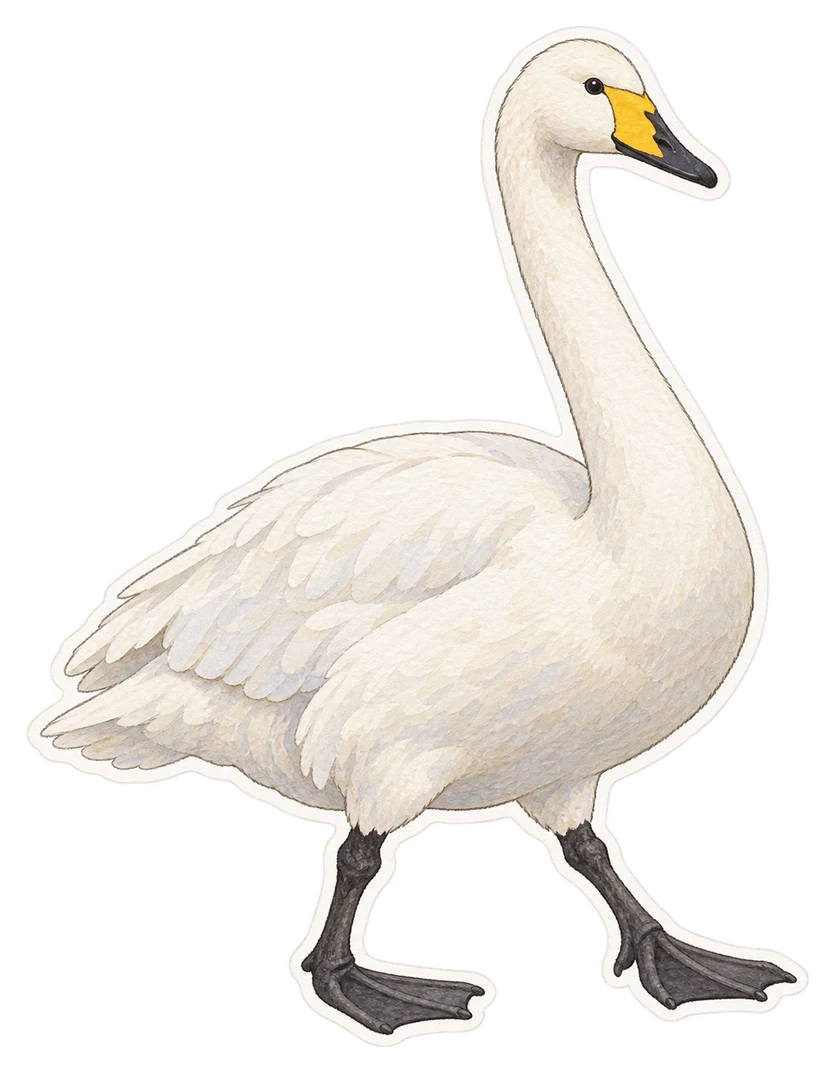 Le cygne chanteur (Cygnus cygnus)