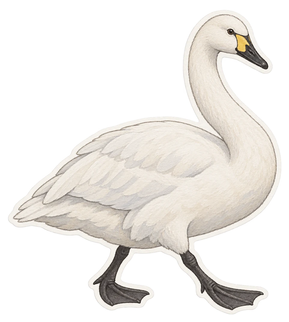 Le cygne de Bewick (Cygnus columbianus bewickii)