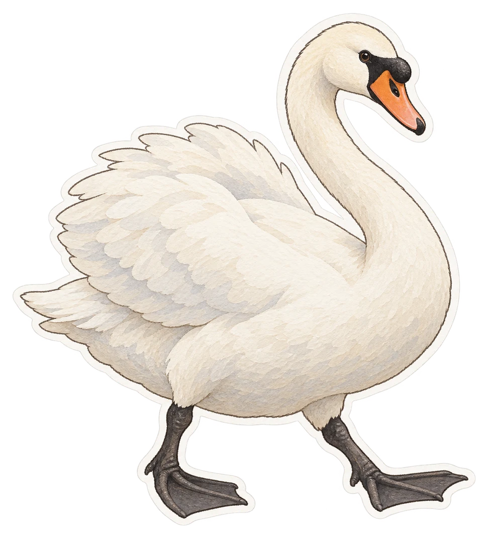 Le cygne tuberculé (Cygnus olor)
