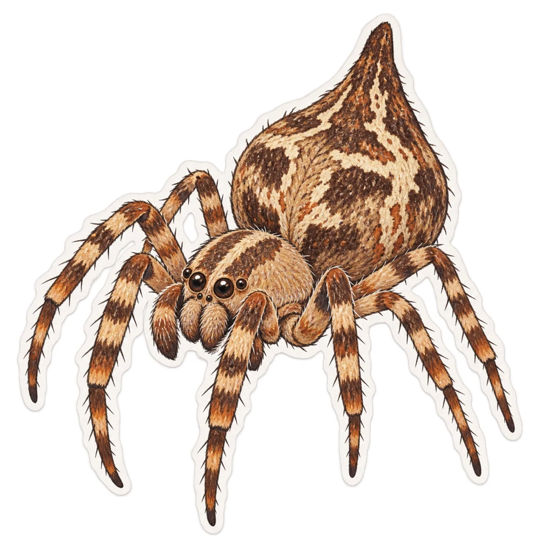 Le cyrtophore citricole (Cyrtophora citricola)