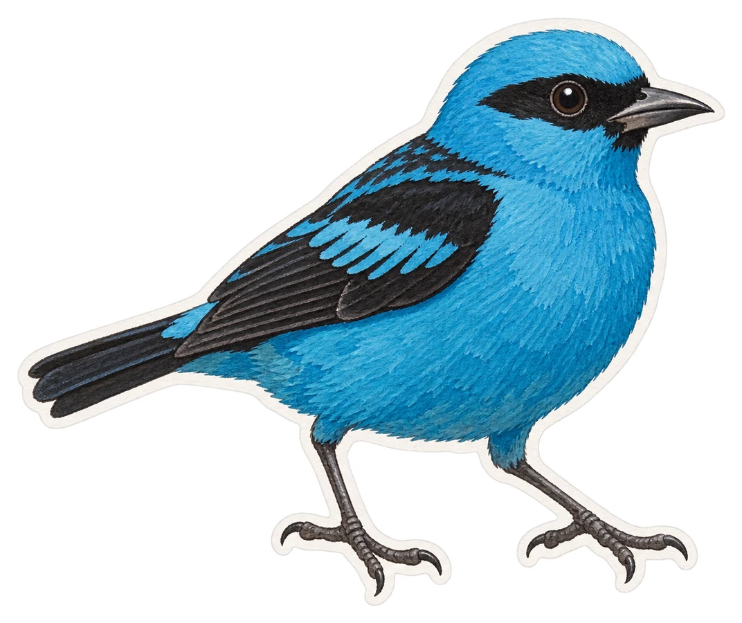 Le dacnis bleu (Dacnis cayana)