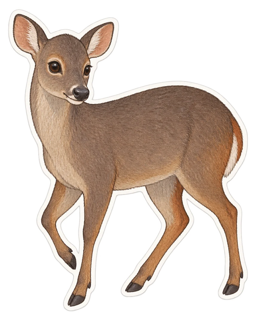 Le daguet gris (Mazama gouazoubira)