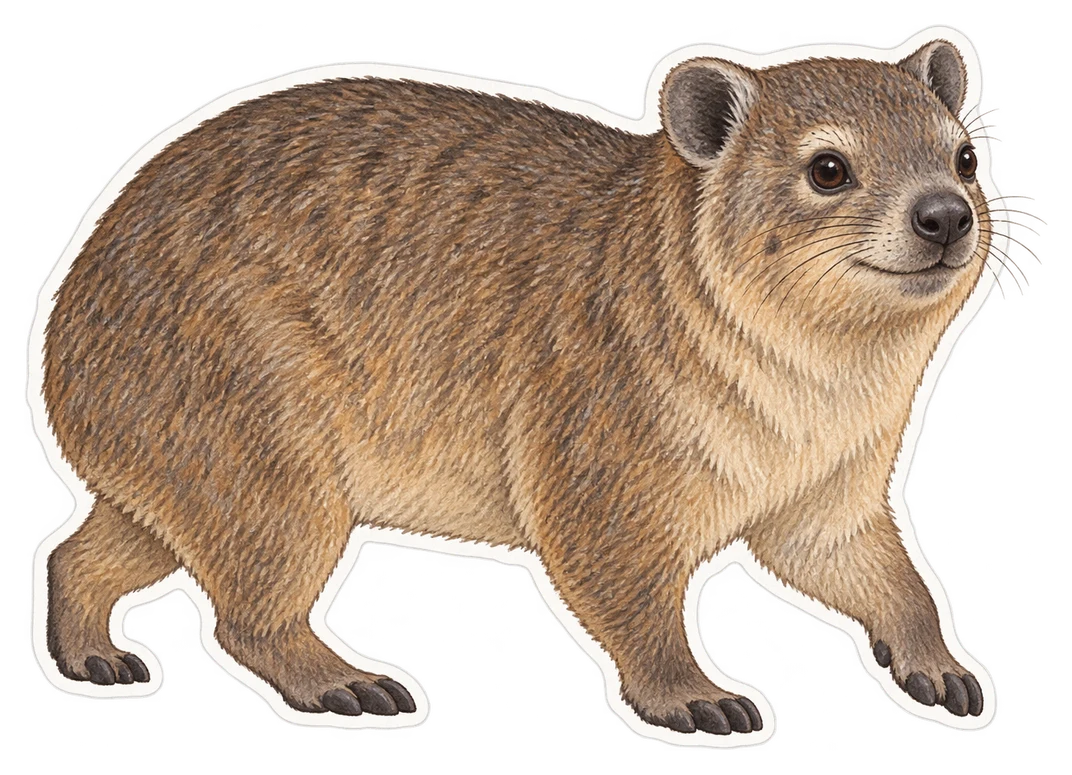 Le daman de Bruce (Heterohyrax brucei)