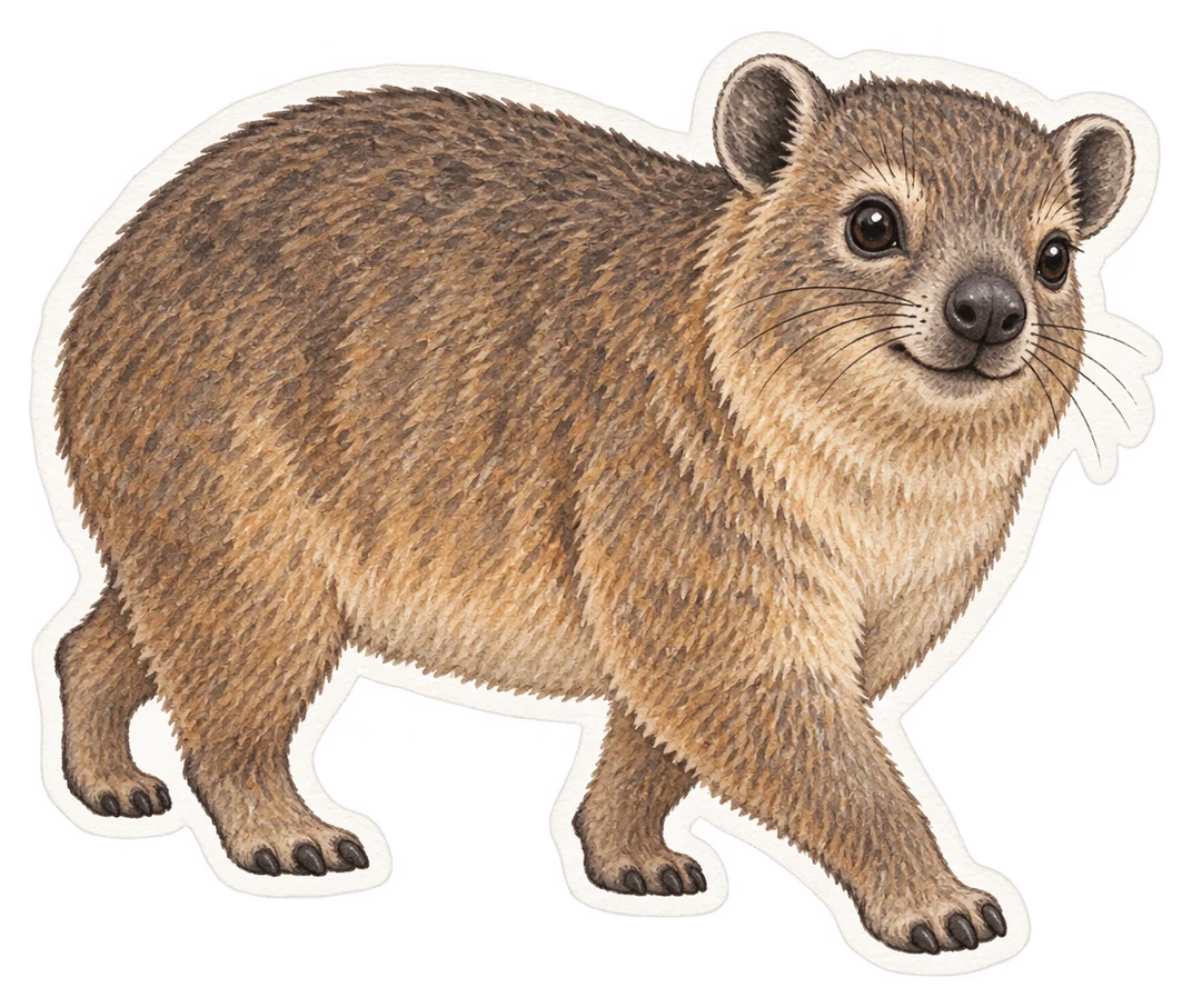 Le daman des rochers (Procavia capensis)