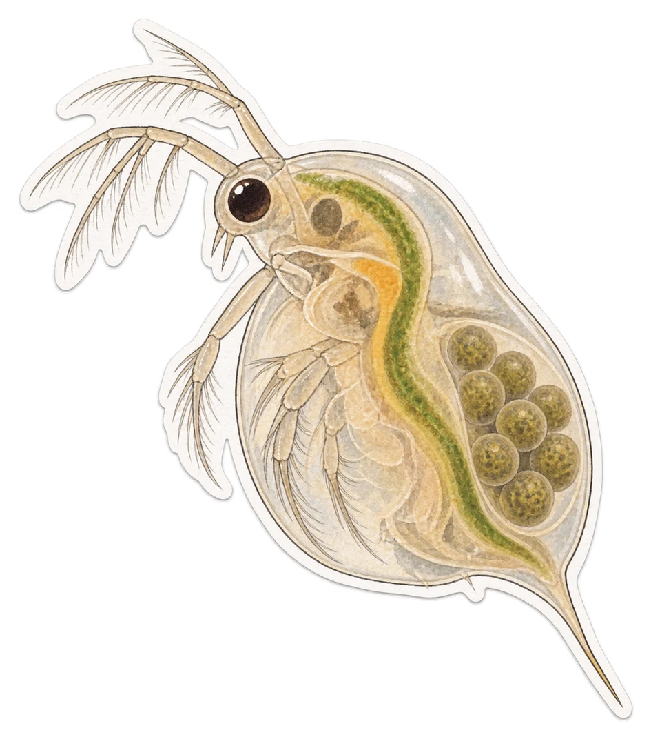 La daphnie commune (Daphnia magna)