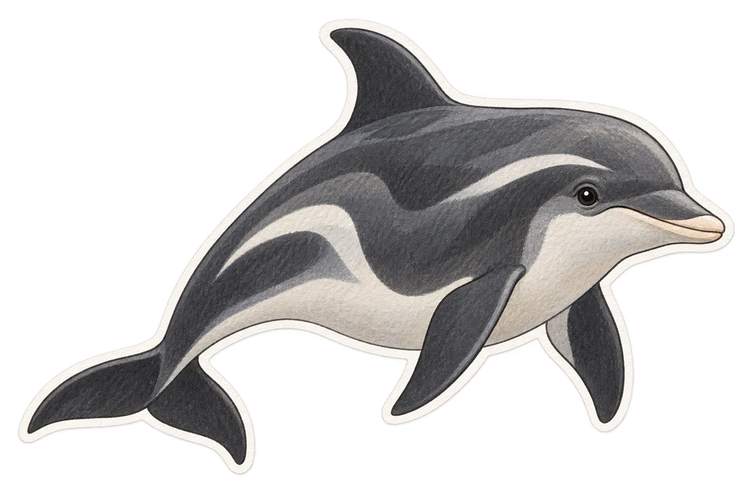 Le dauphin à bec blanc (Lagenorhynchus albirostris)