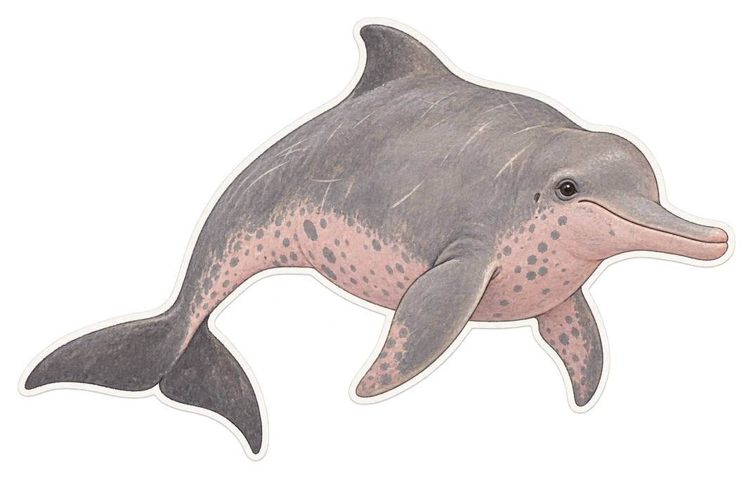 Le dauphin à bosse de l'océan Indien (Sousa plumbea)