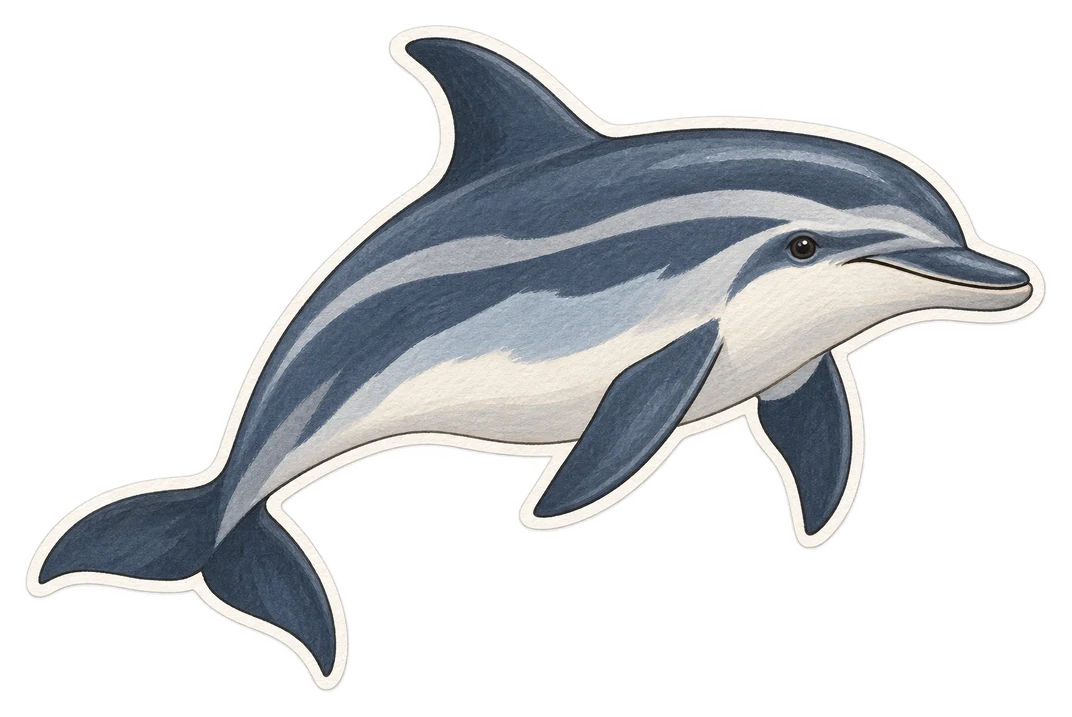 Le dauphin bleu et blanc (Stenella coeruleoalba)