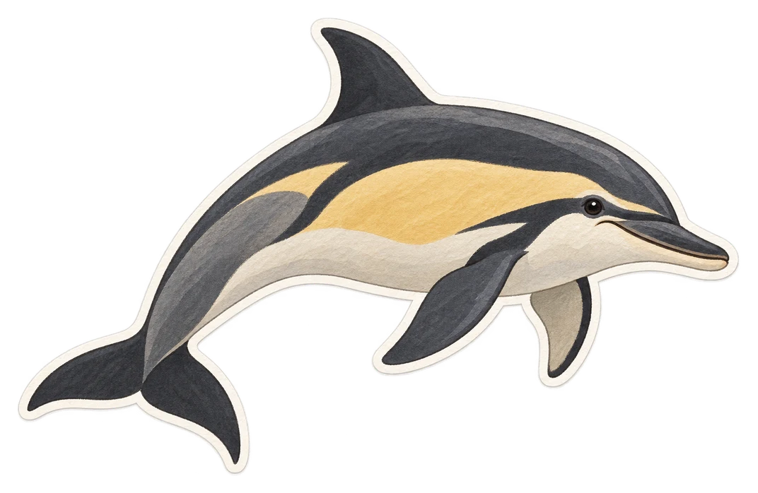 Le dauphin commun (Delphinus delphis)