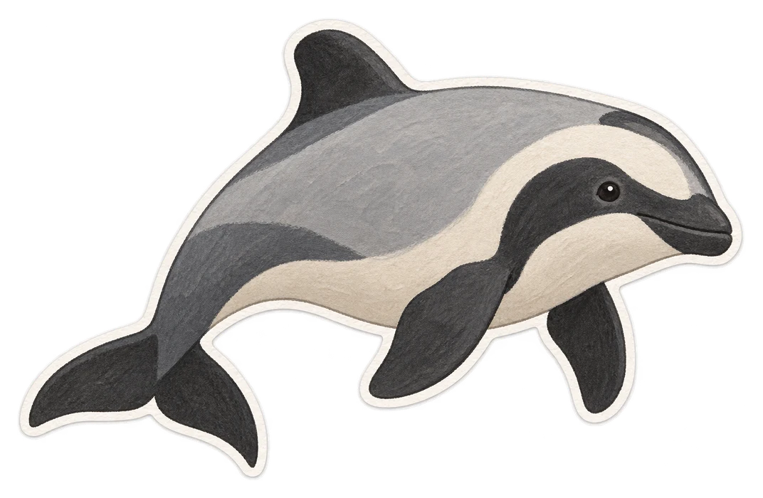 Le dauphin d'Hector (Cephalorhynchus hectori)