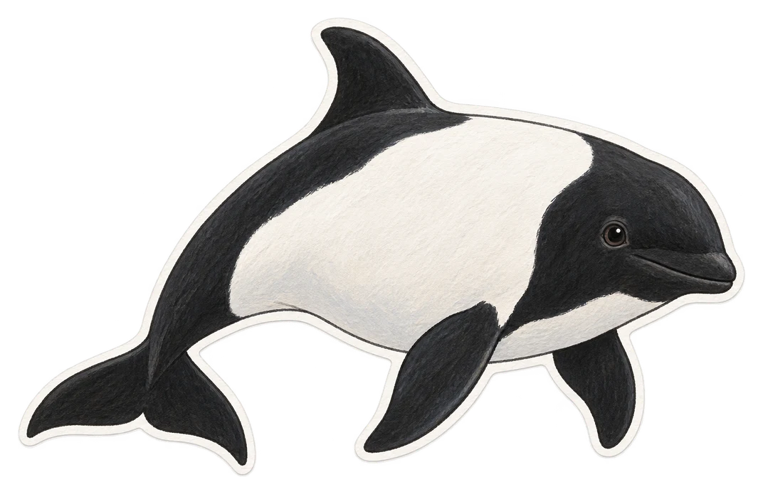 Le dauphin de Commerson (Cephalorhynchus commersonii)