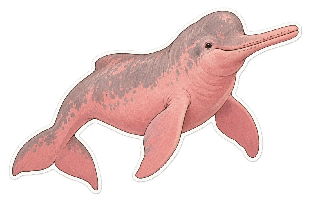 Le dauphin de l'Amazone (Inia geoffrensis)