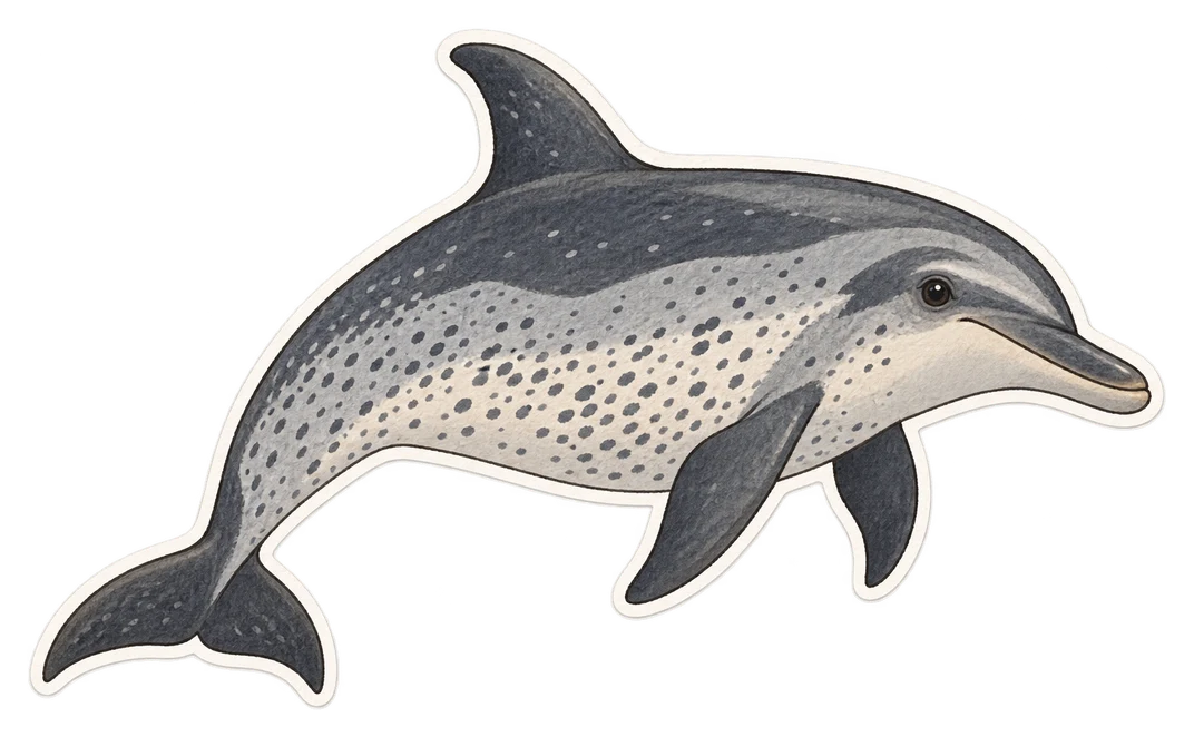 Le dauphin tacheté pantropical (Stenella attenuata)