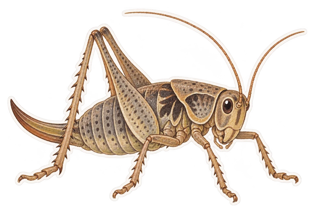 La decticelle cendrée (Pholidoptera griseoaptera)