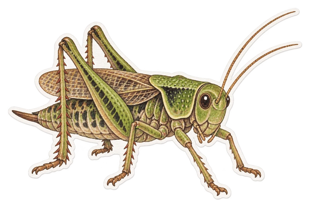 Le dectique verrucivore (Decticus verrucivorus)