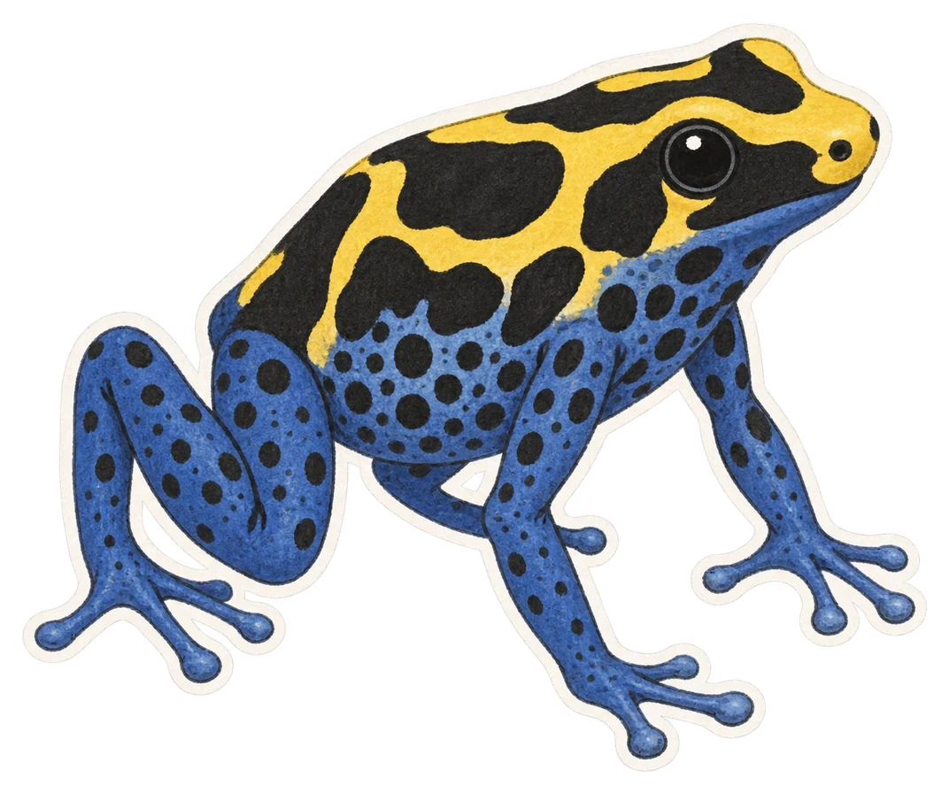 Le dendrobate à tapirer (Dendrobates tinctorius)