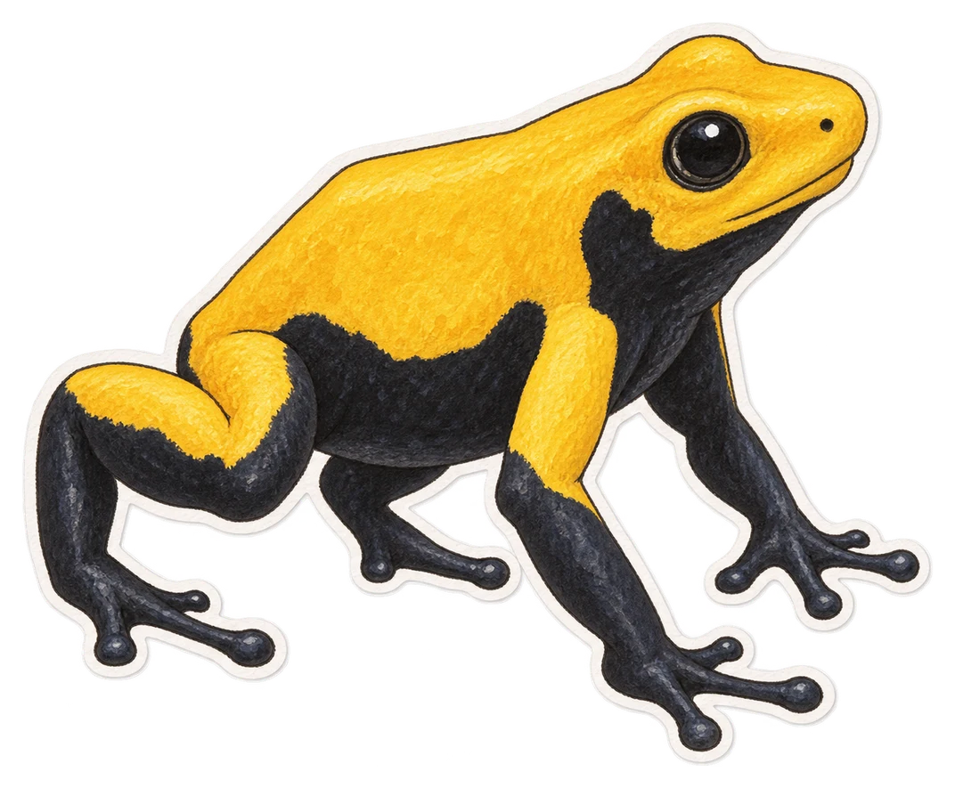 Le dendrobate bicolore (Phyllobates bicolor)